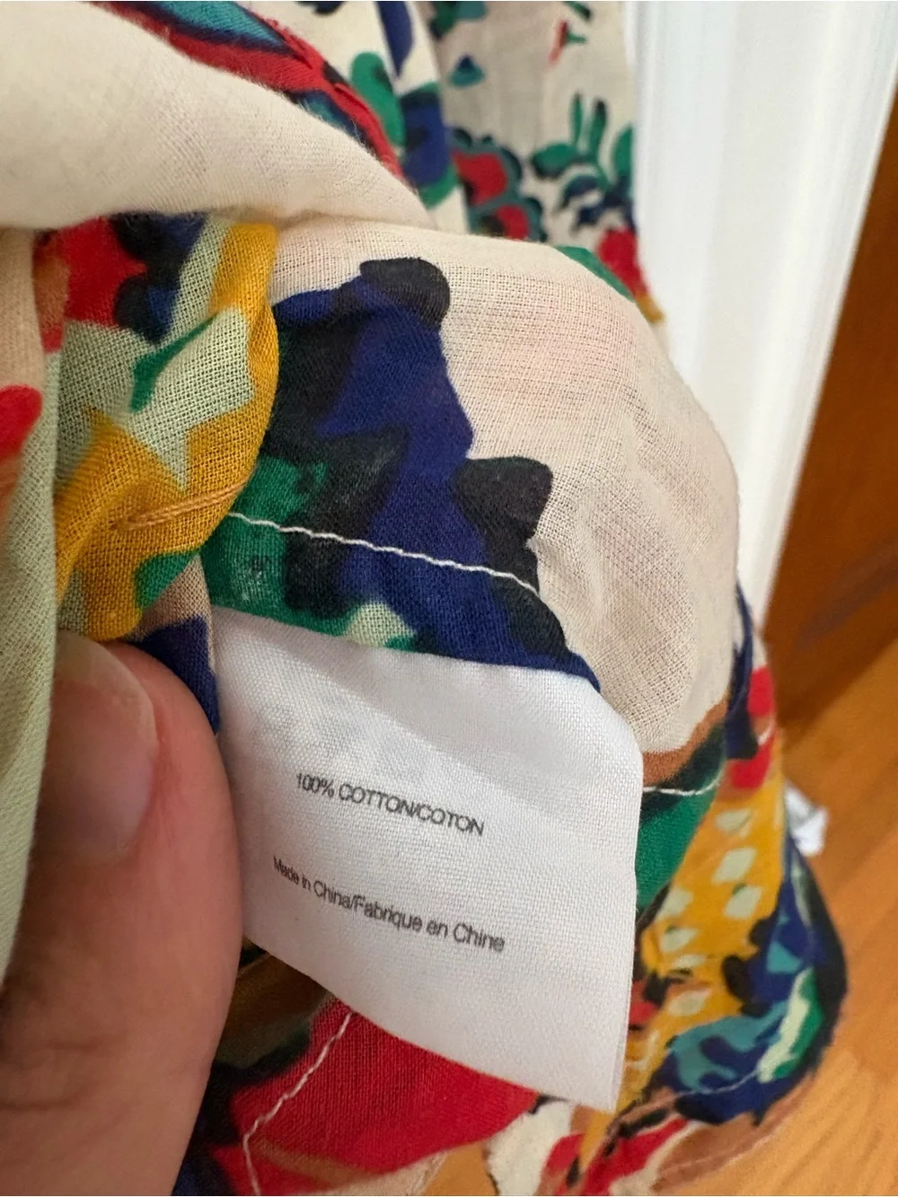 Tory Burch Multicolor Floral Print Cotton Blouse - size 4